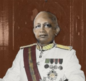 Sir Oliver Goonetilleke, Governor General of Ceylon 1954 - 1962